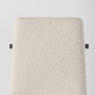 Mercana Cavett Cream Boucle Upholstered Seat W/Dark Brown Wood Frame Dining Chair