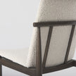 Mercana Cavett Cream Boucle Upholstered Seat W/Dark Brown Wood Frame Dining Chair
