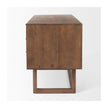 Mercana Grier Solid Wood W/ Black Cane Office Desk