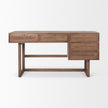 Mercana Grier Solid Wood W/ Black Cane Office Desk