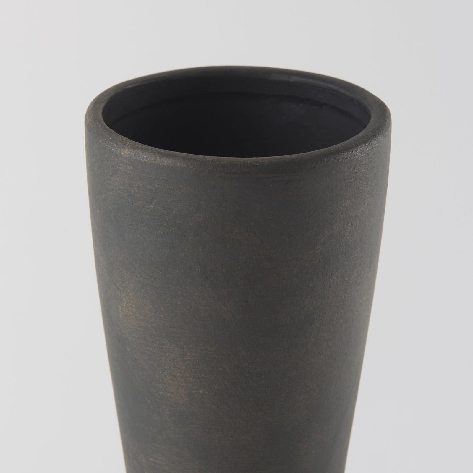 Mercana Kaz Earthy Brown Ceramic Vase