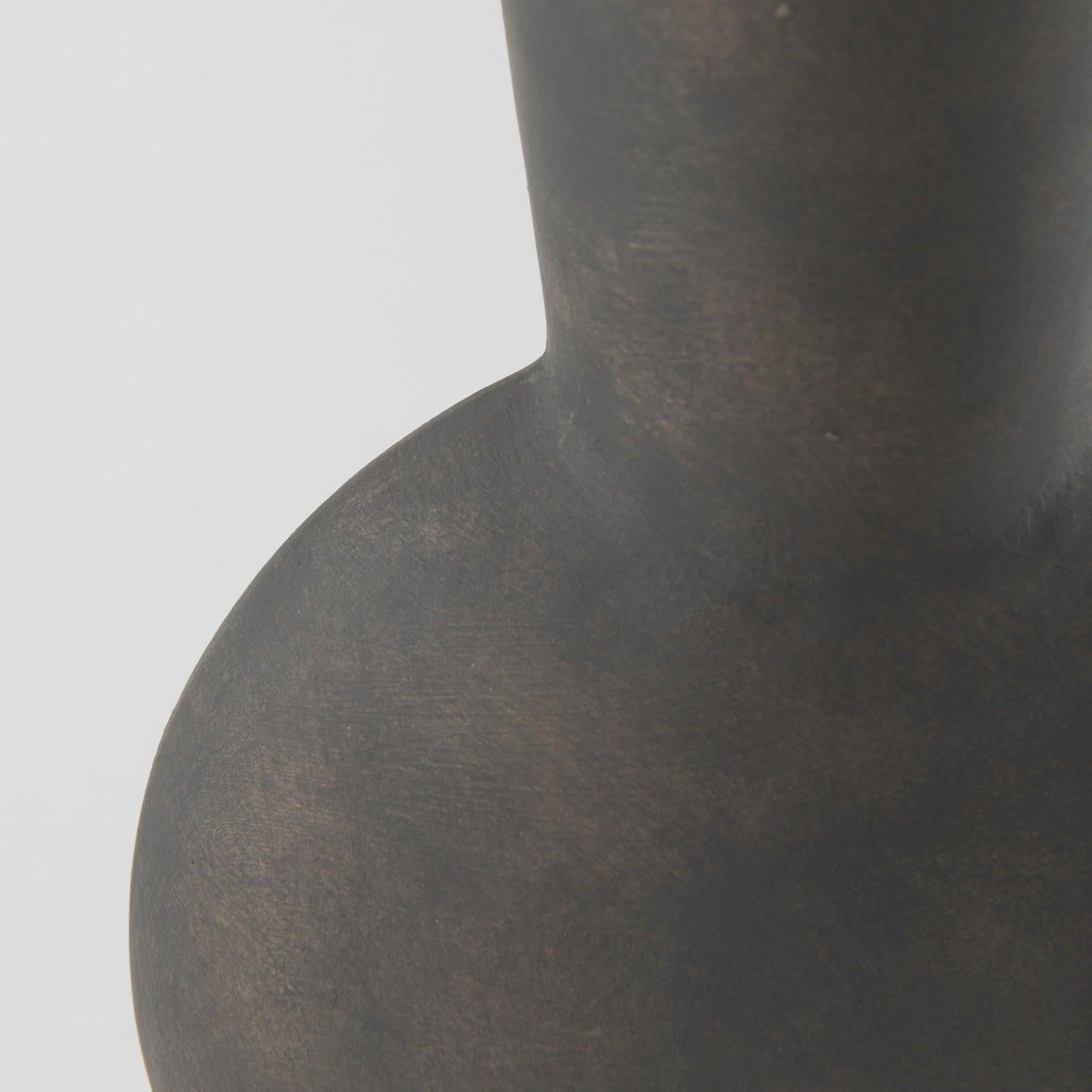 Mercana Kaz Earthy Brown Ceramic Vase