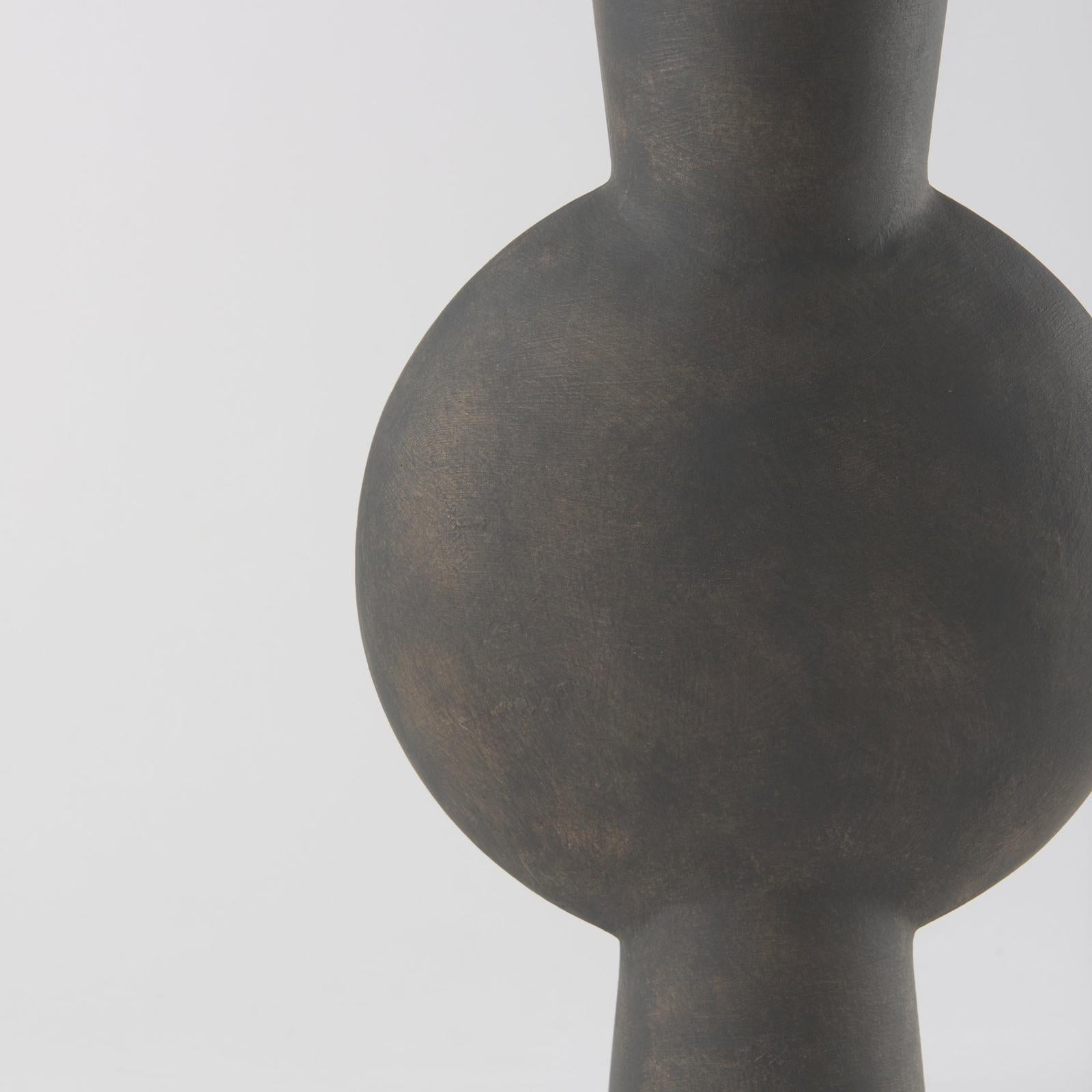 Mercana Kaz Earthy Brown Ceramic Vase