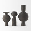 Mercana Kaz Earthy Brown Ceramic Vase