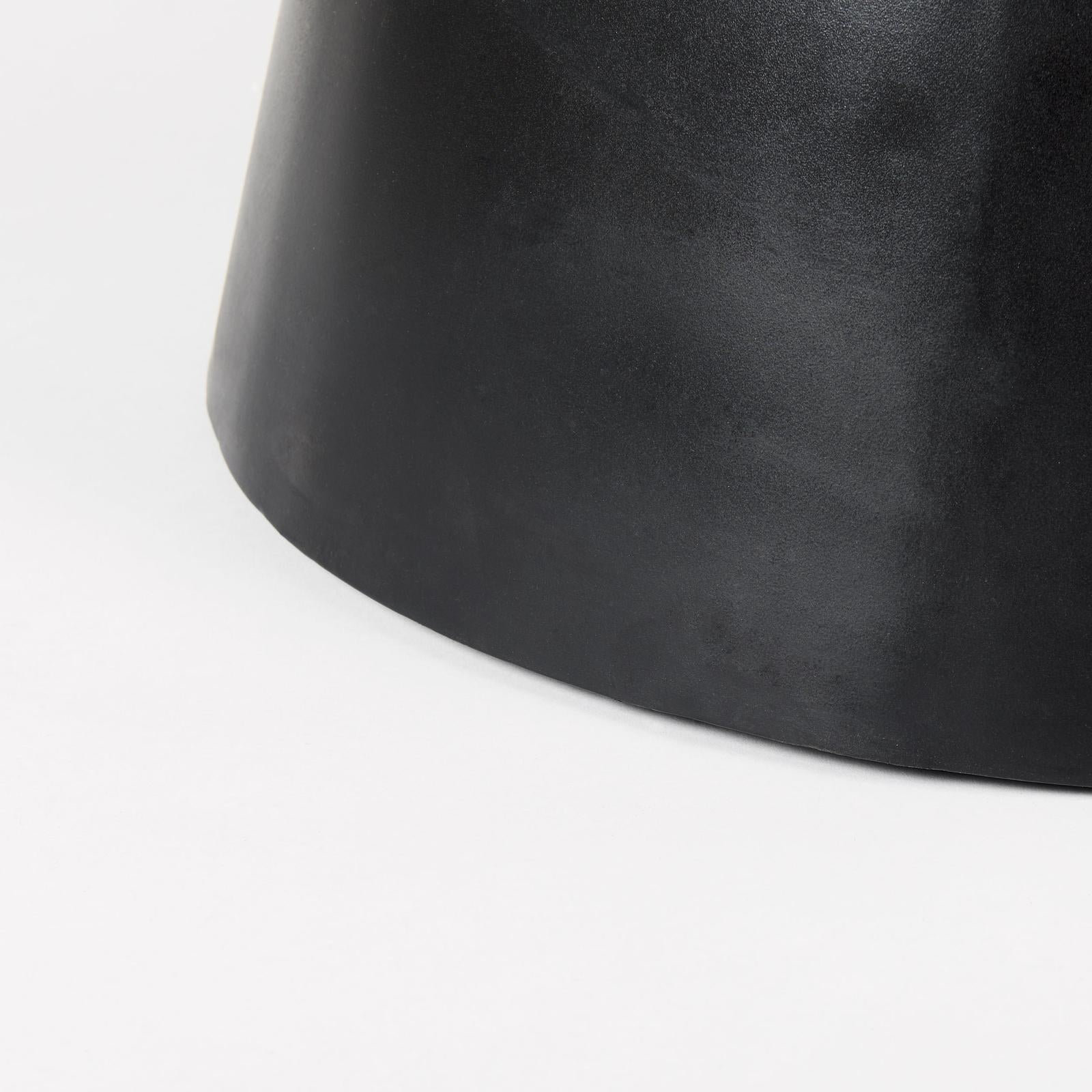 Mercana Mitchell Black Metal Pedestal Base with Brown Wood Top Dining Table Clearance