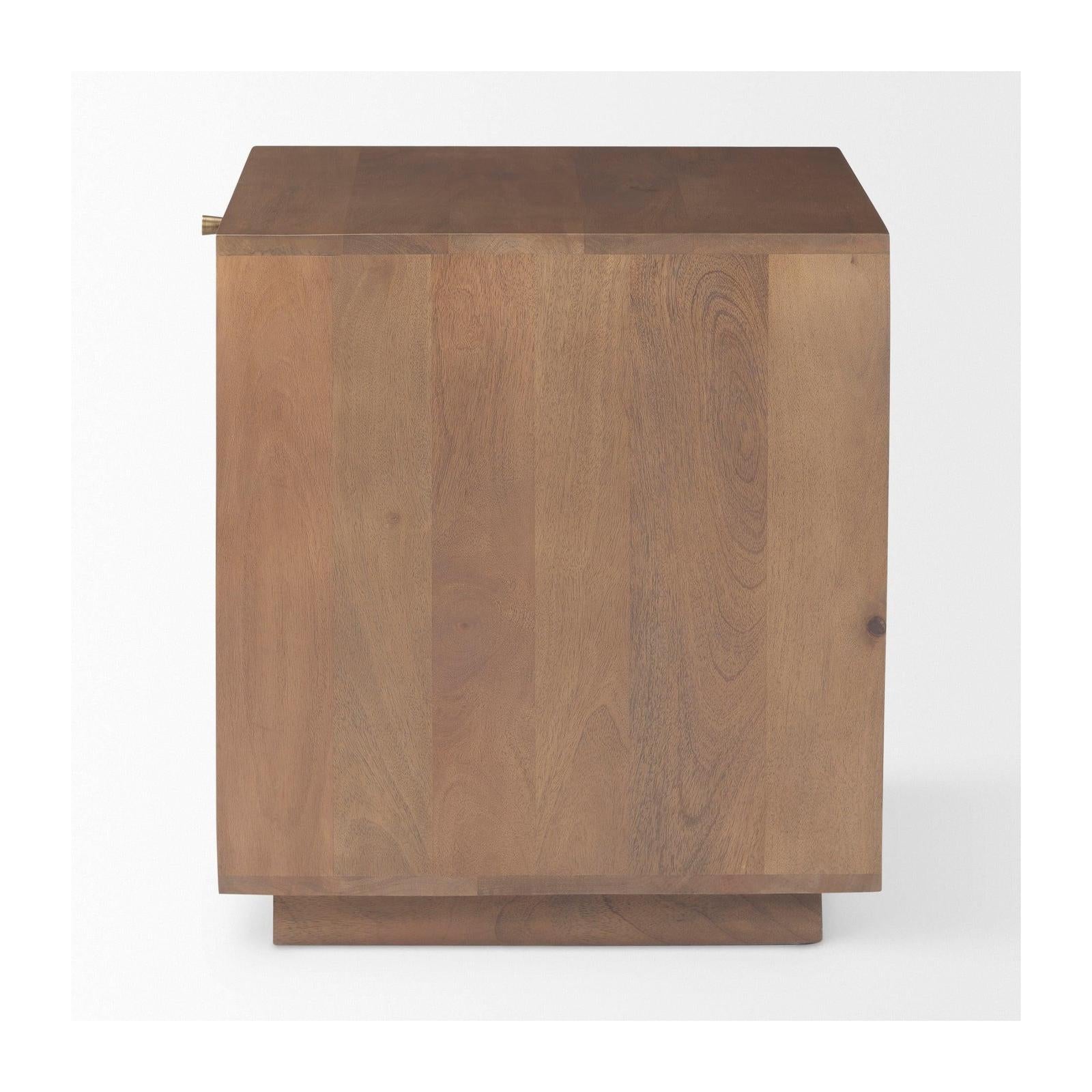 Mercana Grier Wood w/ Cane End Table