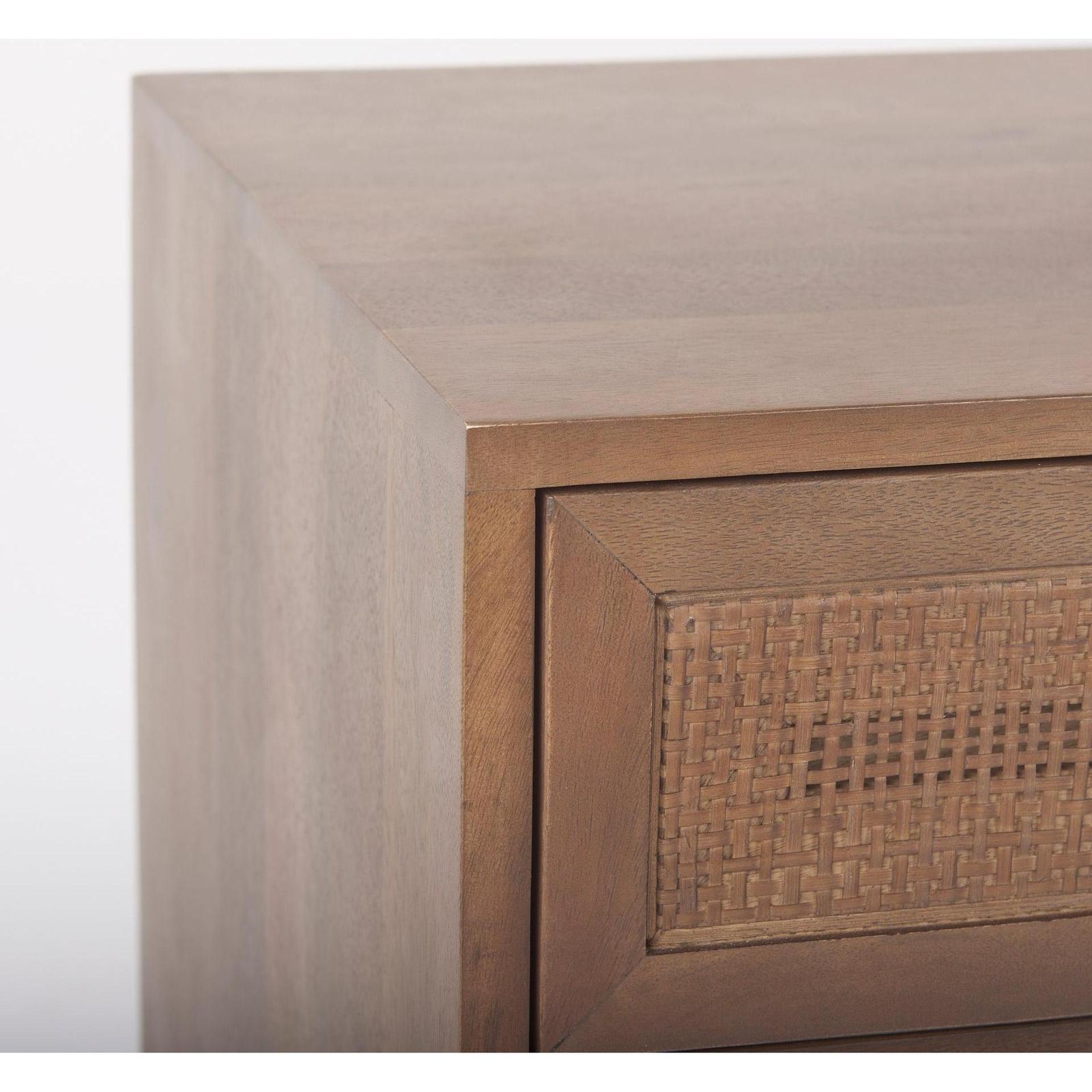 Mercana Grier Wood w/ Cane End Table