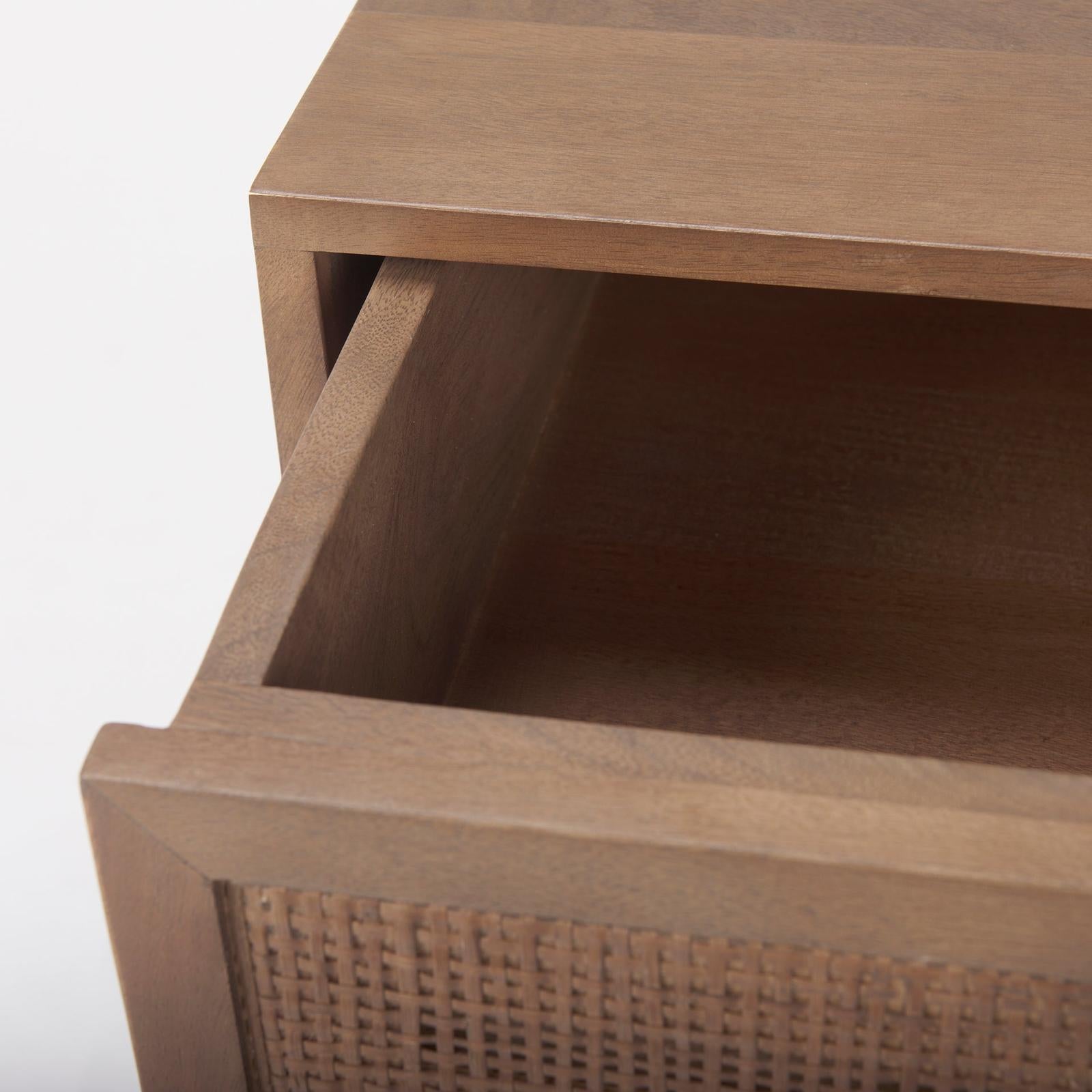 Mercana Grier Wood w/ Cane End Table