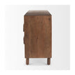 Mercana Astrid Medium Brown Solid Wood 6 Drawer Sideboard