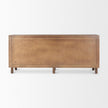 Mercana Astrid Medium Brown Solid Wood 6 Drawer Sideboard