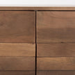 Mercana Astrid Medium Brown Solid Wood 6 Drawer Sideboard