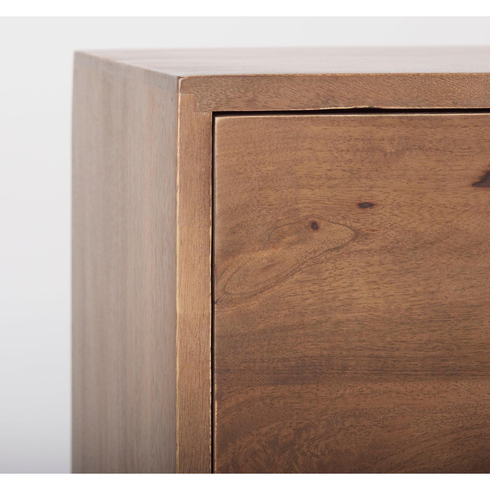 Mercana Astrid Medium Brown Solid Wood 6 Drawer Sideboard