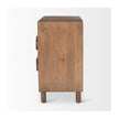 Mercana Astrid Medium Brown Solid Wood 3 Drawer Cabinet