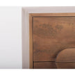 Mercana Astrid Medium Brown Solid Wood 3 Drawer Cabinet
