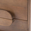 Mercana Astrid Medium Brown Solid Wood 3 Drawer Cabinet
