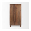 Mercana Astrid Medium Brown Solid Wood Armoire