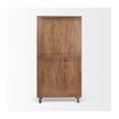 Mercana Astrid Medium Brown Solid Wood Armoire