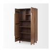 Mercana Astrid Medium Brown Solid Wood Armoire