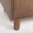 Mercana Astrid Medium Brown Solid Wood Armoire