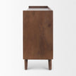 Mercana Lillie Medium Brown Wood 4 Door Tray Top Sideboard