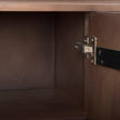 Mercana Lillie Medium Brown Wood 4 Door Tray Top Sideboard