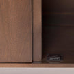 Mercana Lillie Medium Brown Wood 4 Door Tray Top Sideboard