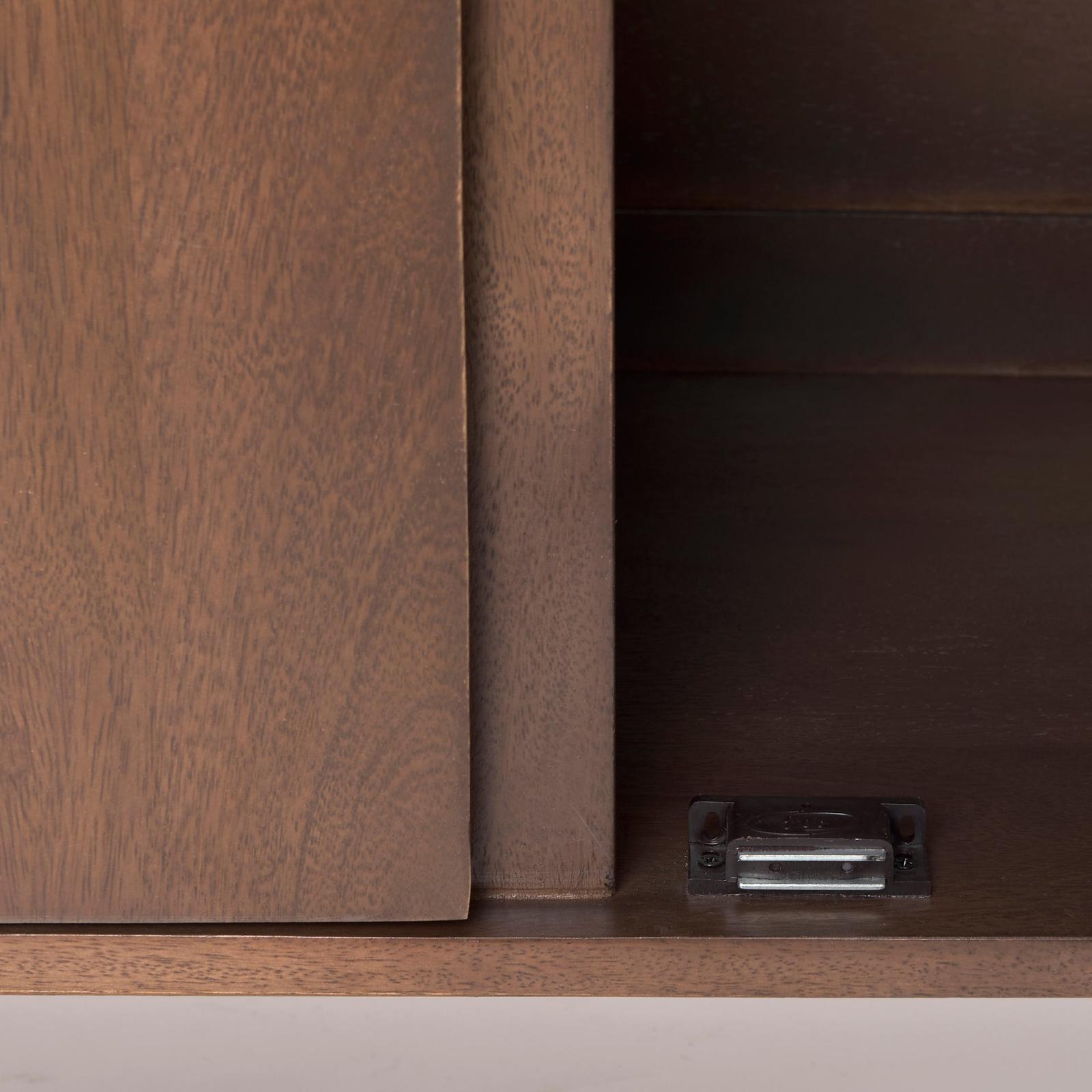Mercana Lillie Medium Brown Wood 4 Door Tray Top Sideboard