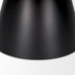 Mercana Mitchell Black Metal Pedestal Base with Brown Wood Top Coffee Table