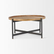 Mercana Marquisa Brown Wood w/ Black Metal Coffee Table
