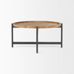 Mercana Marquisa Brown Wood w/ Black Metal Coffee Table