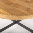 Mercana Marquisa Brown Wood w/ Black Metal Coffee Table