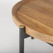 Mercana Marquisa Brown Wood w/ Black Metal Coffee Table