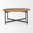 Mercana Marquisa Brown Wood w/ Black Metal Coffee Table