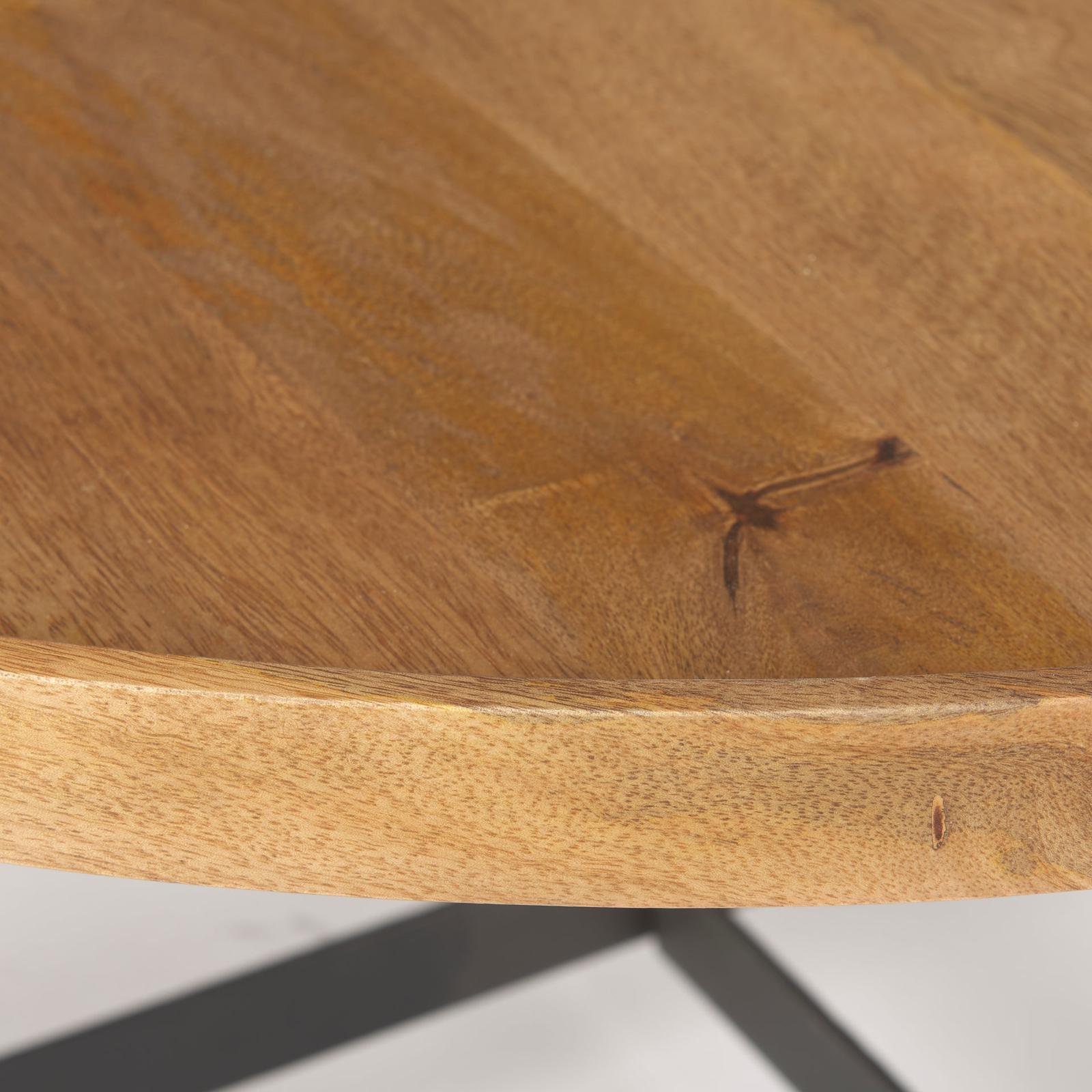 Mercana Marquisa Brown Wood w/ Black Metal Coffee Table
