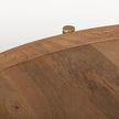 Mercana Marquisa Brown Wood w/ Black Metal Coffee Table