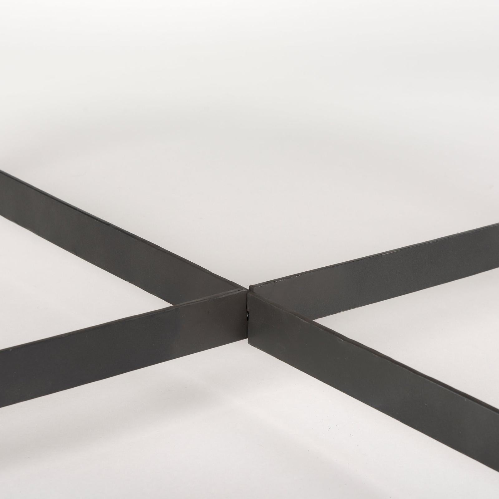 Mercana Marquisa Brown Wood w/ Black Metal Coffee Table