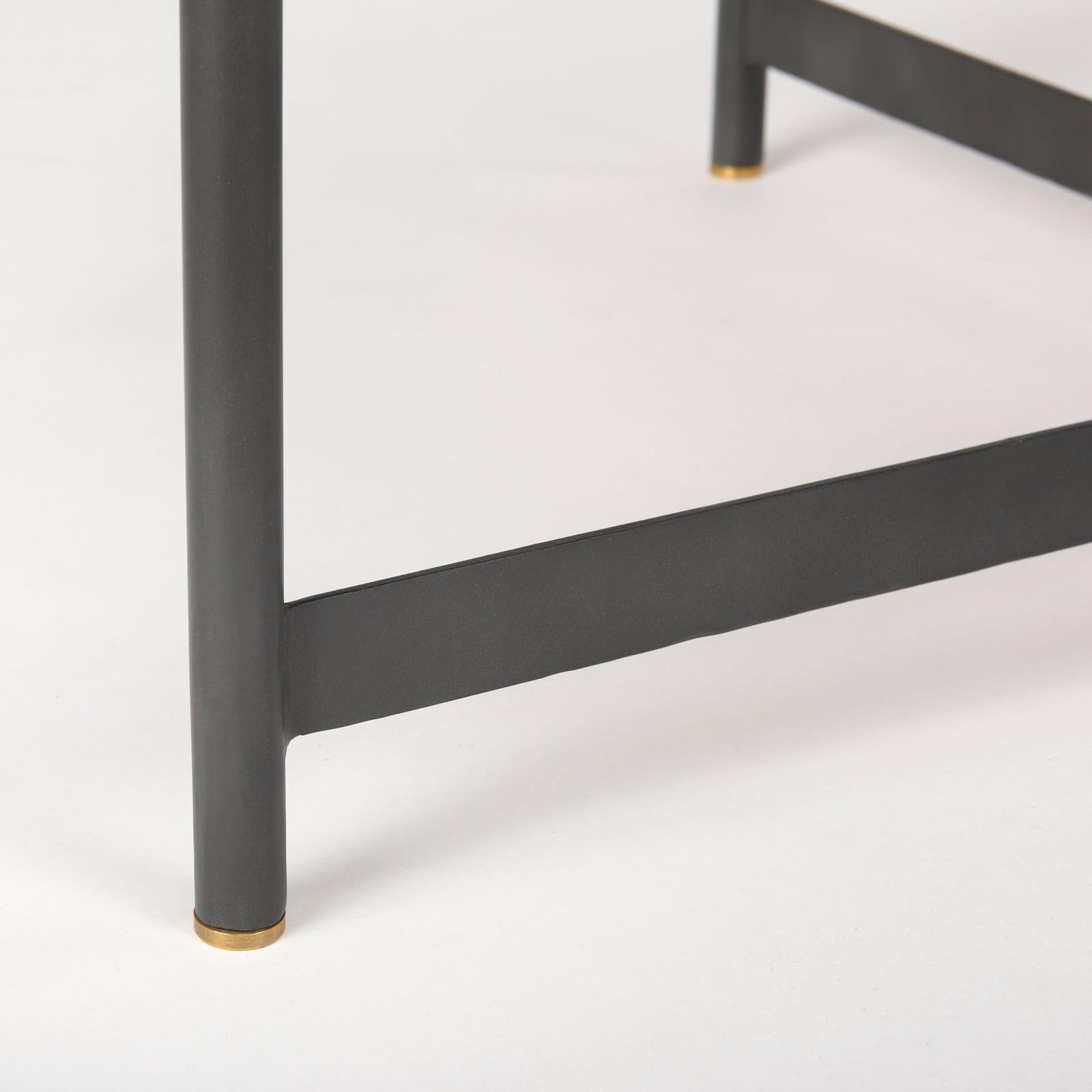 Mercana Marquisa Brown Wood w/ Black Metal Coffee Table