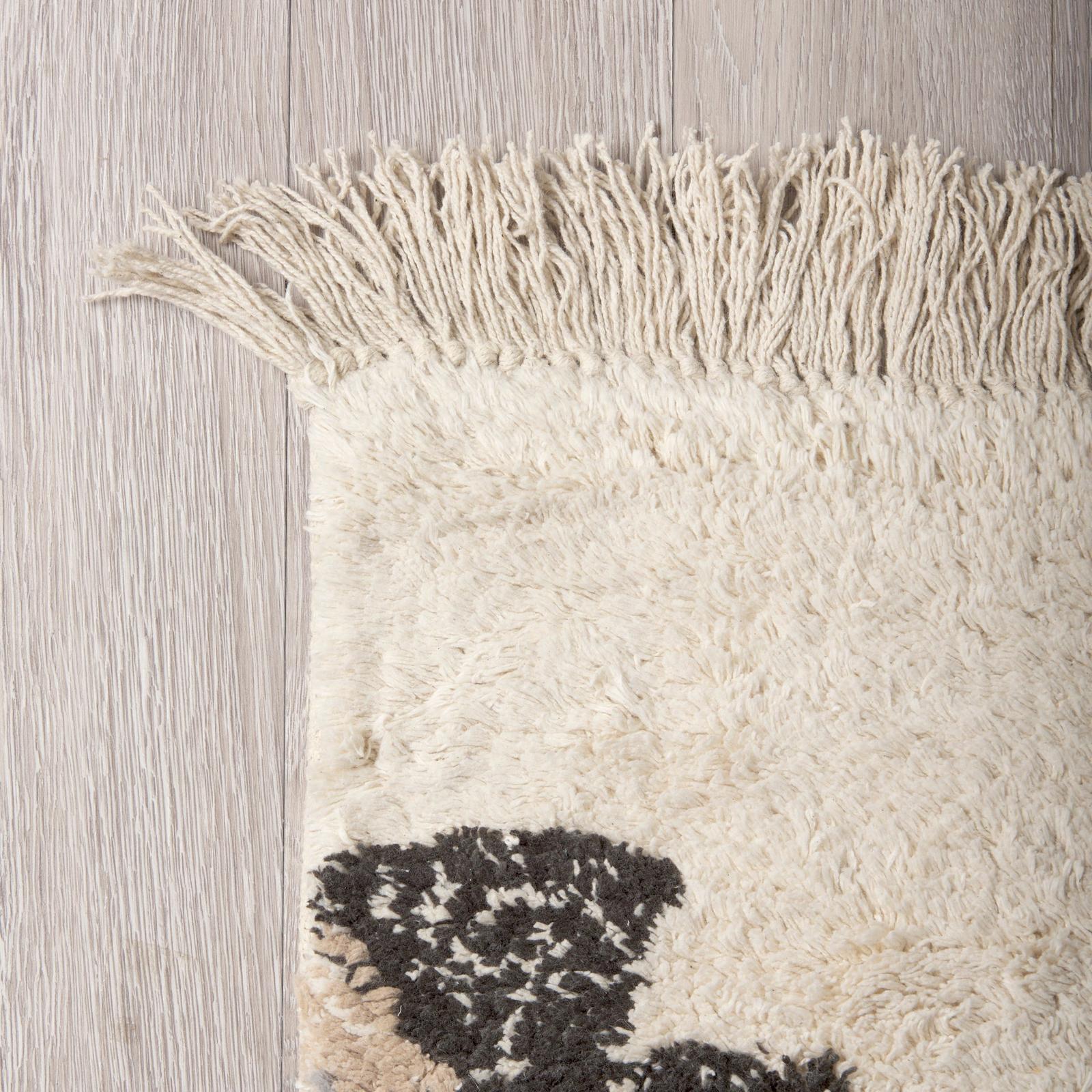Mercana Carla 5x8 Earthy Neutrals Patterned Cotton Area Rug Clearance