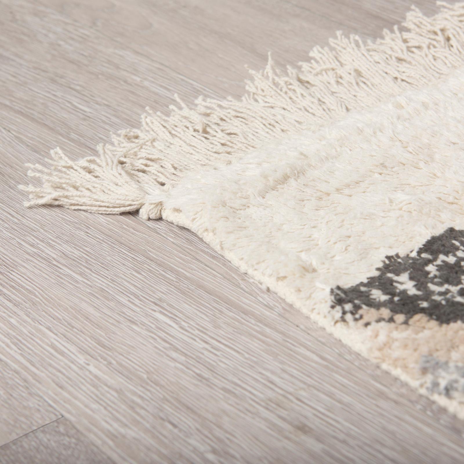 Mercana Carla 5x8 Earthy Neutrals Patterned Cotton Area Rug Clearance