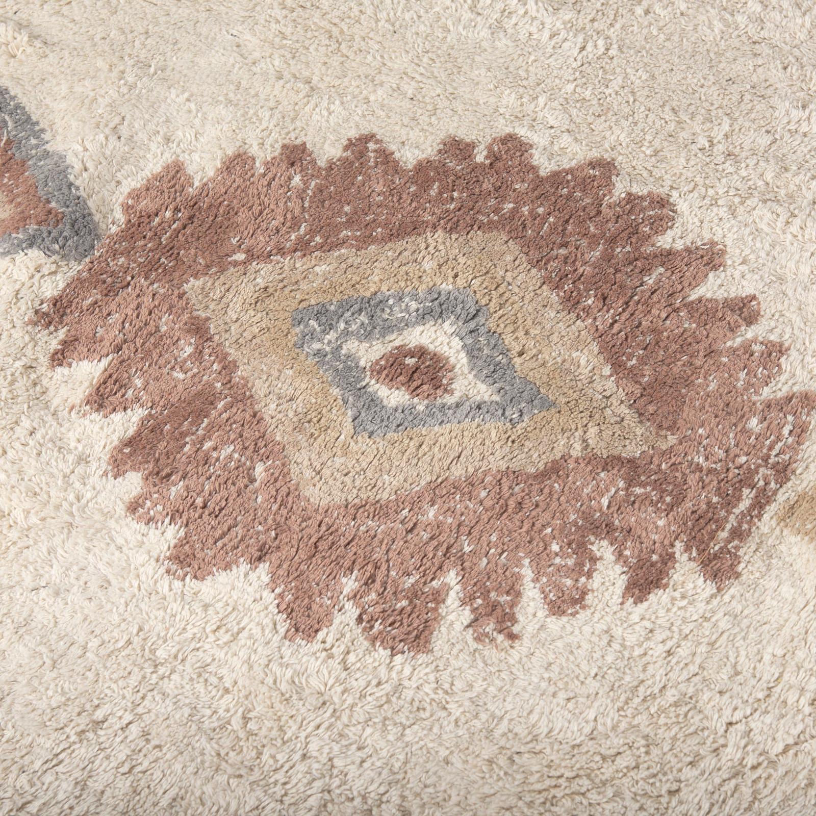 Mercana Carla 5x8 Earthy Neutrals Patterned Cotton Area Rug Clearance