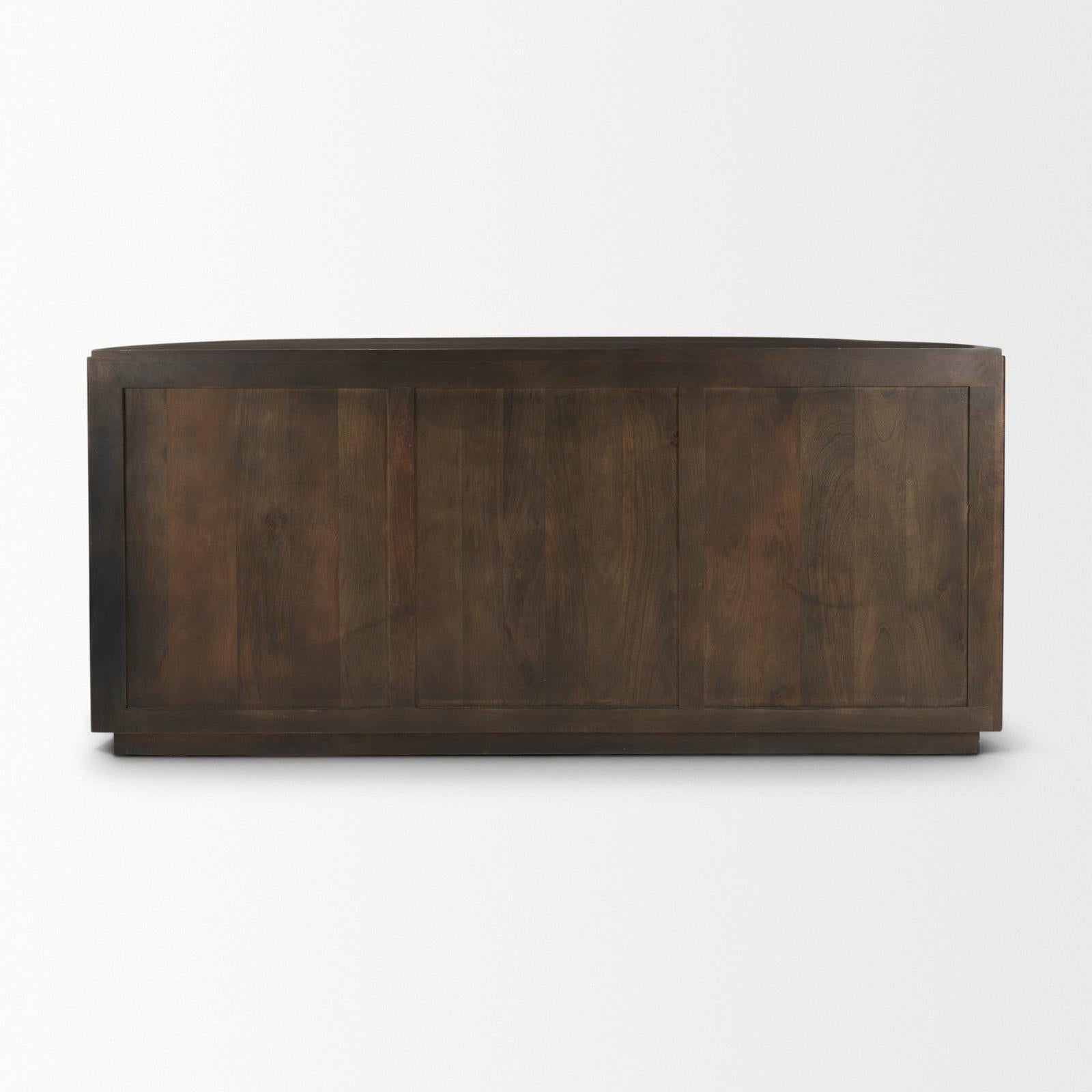 Mercana Terra Wood Fluted Sideboard