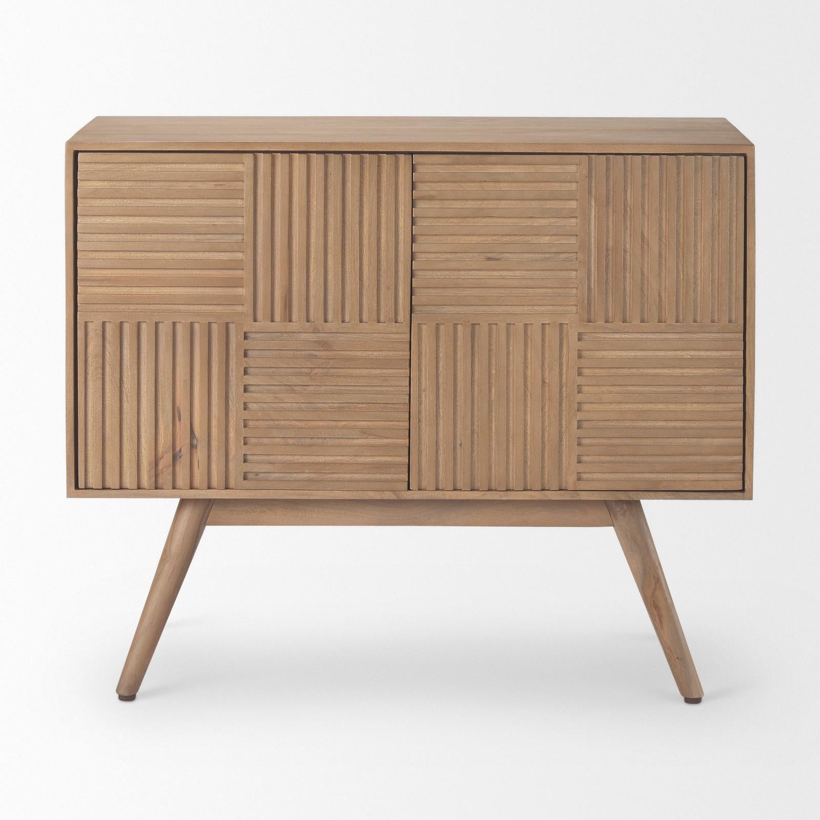 Mercana Sable Light Brown Wood Accent Cabinet