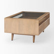 Mercana Sable Light Brown Wood Coffee Table Clearance