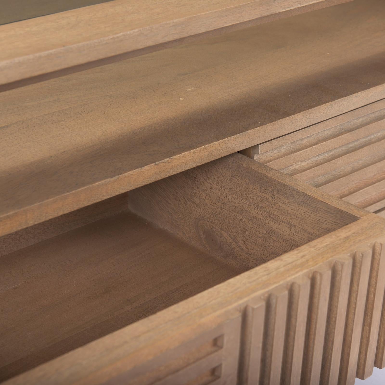Mercana Sable Light Brown Wood Coffee Table Clearance