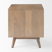 Mercana Sable Light Brown Wood Side Table