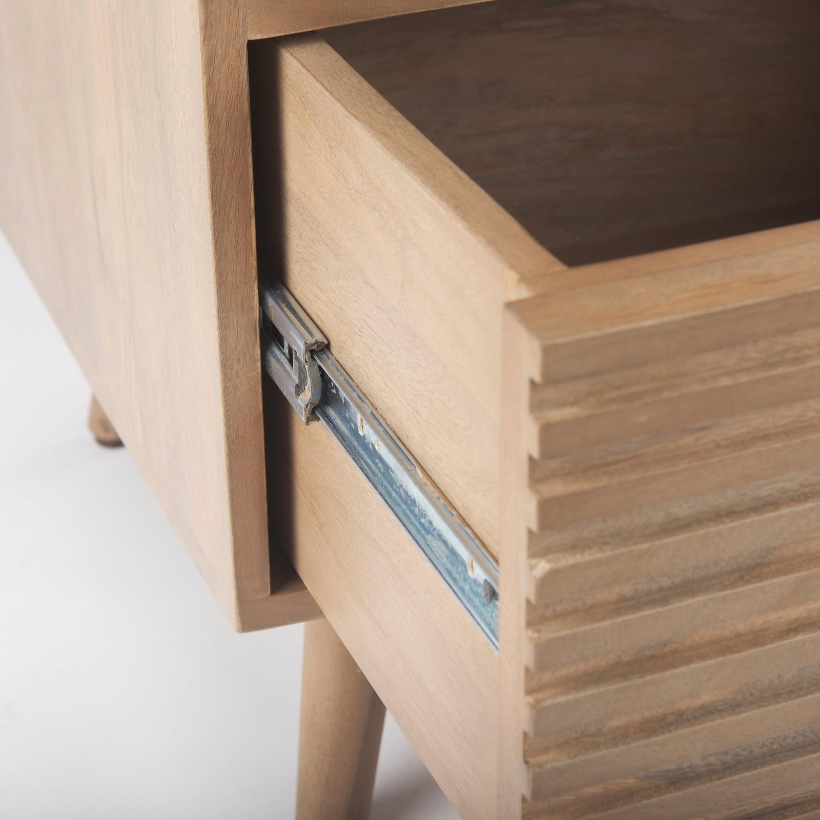 Mercana Sable Light Brown Wood Side Table