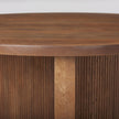 Mercana Enzo Fluted Wood Base Foyer Accent Table