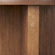 Mercana Enzo Fluted Wood Base Foyer Accent Table