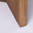 Mercana Enzo Fluted Wood Base Foyer Accent Table