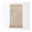 Mercana Braxton Beige Wood W/Black Accents 2 Door Accent Cabinet